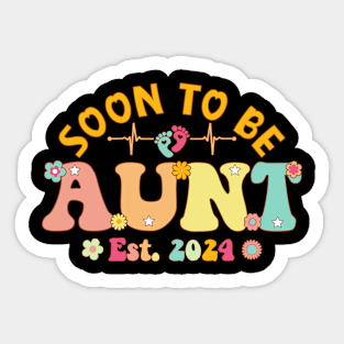 Soon To Be Aunt 2024 Mother's Day For New Aunt Sticker